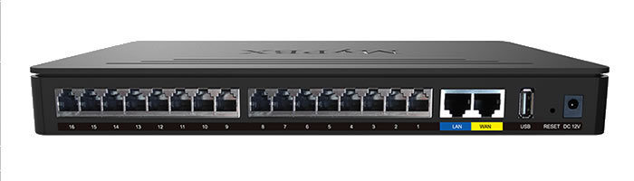 Connettori mypbx standard Collegamentro Yeastar Mypbx standard